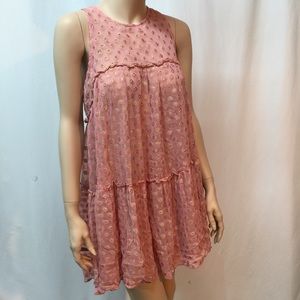 Free People Adorable Gold Detail Dress